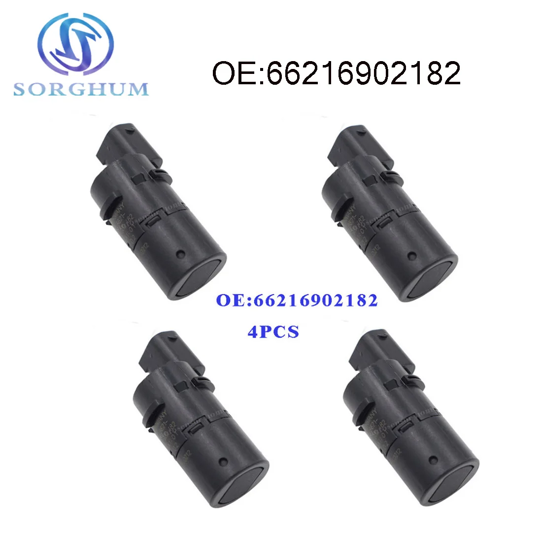 Parking Sensor Reverse - New 4pcs 66216902182 6902182 pdc Parking