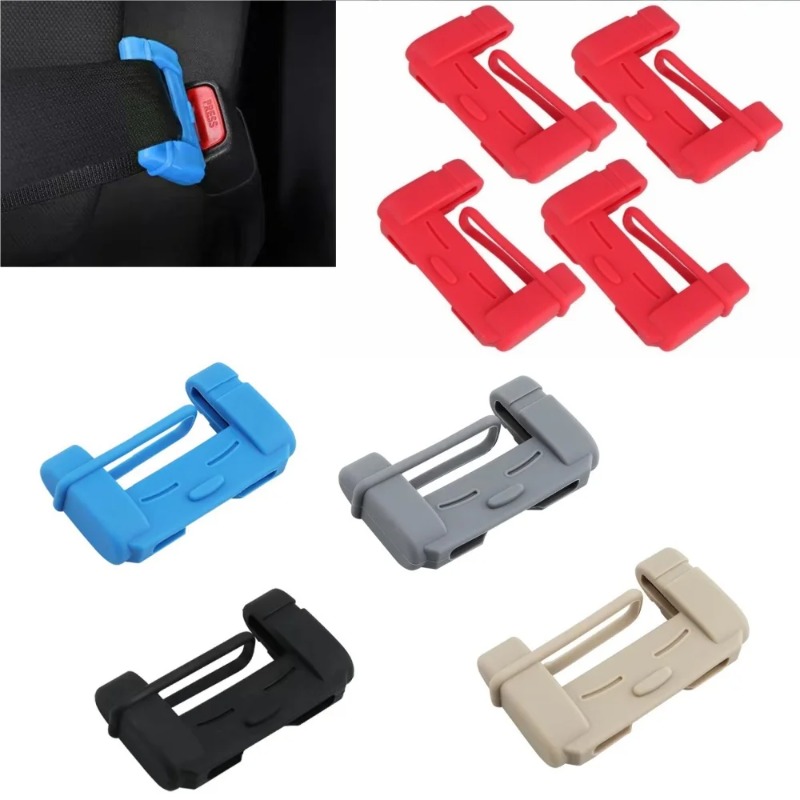 Car Accessories For Inside - 2pcs Car Seat Belt Clip Silicone