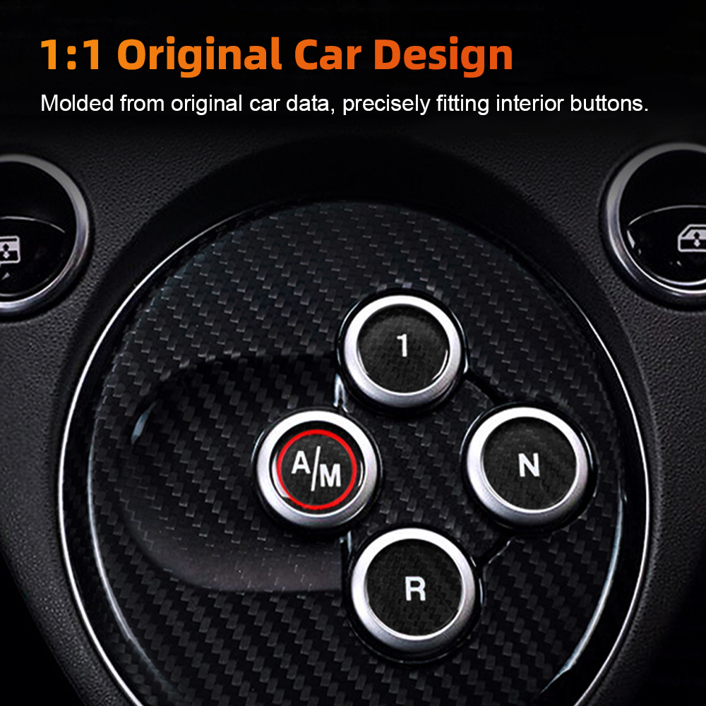 Carbon Fiber Car Gear Shift Bu - огляд і ціна Car Accessories Low Price