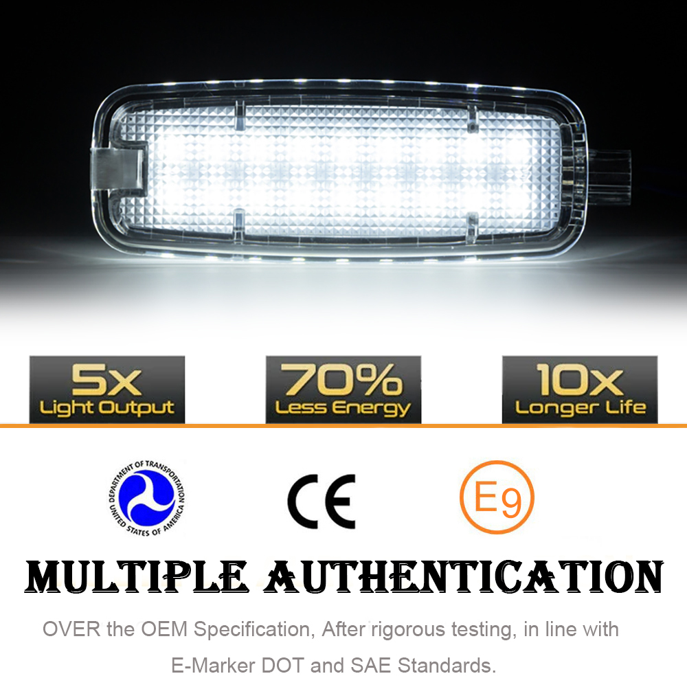 2Pcs LED Interior Sun Visor Va - огляд і ціна Car Accessories For Inside