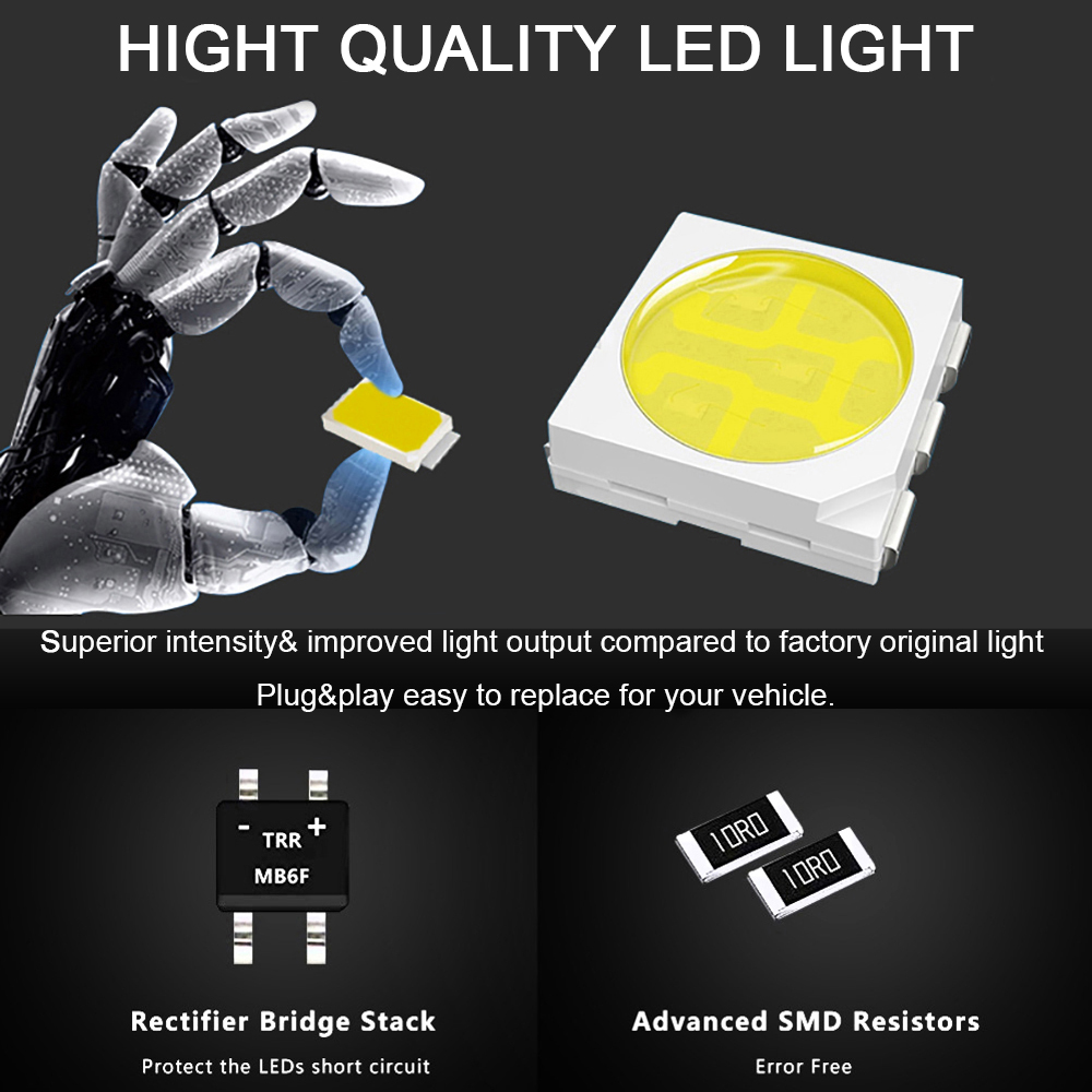 2Pcs LED Interior Sun Visor Va - огляд і ціна Car Accessories For Inside