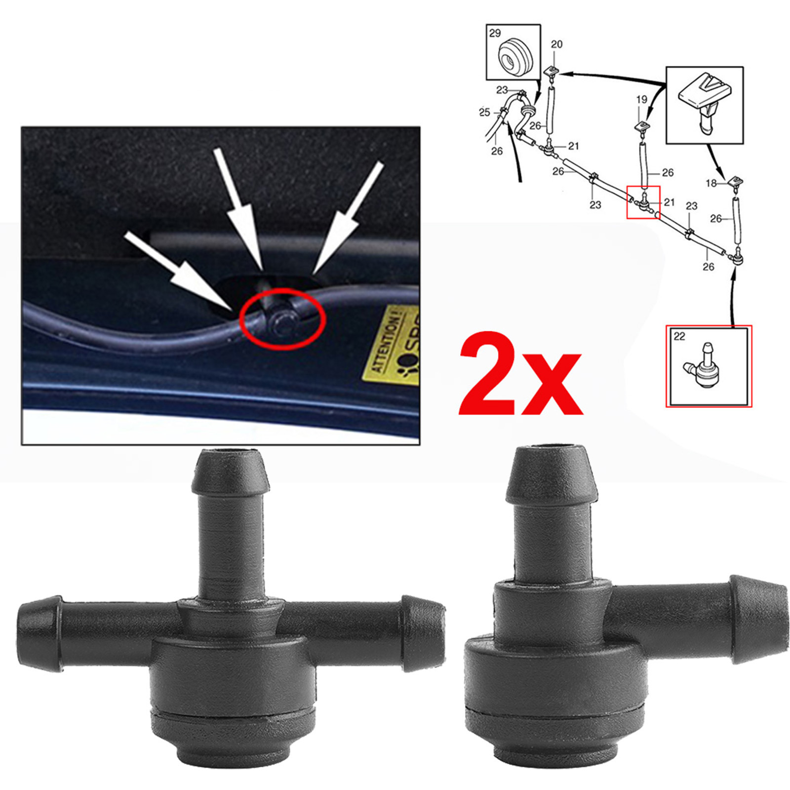 2pcs Front Windscreen Wiper Wa - огляд і ціна Car Accessories Uk