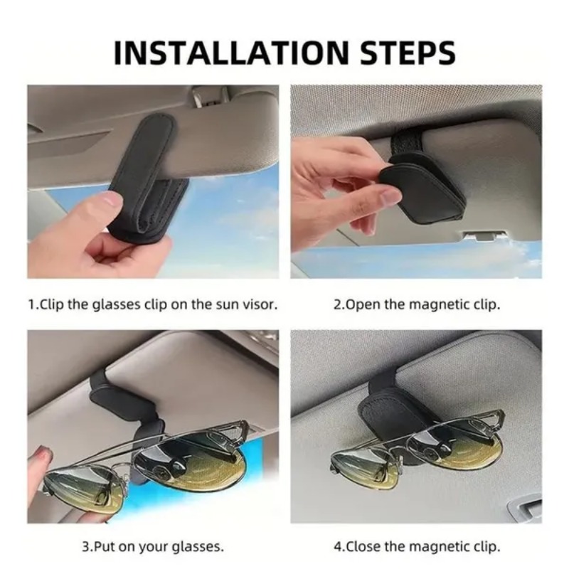 Car Sun Visor Glasses Case Hol - огляд і ціна Car Accessories For Inside