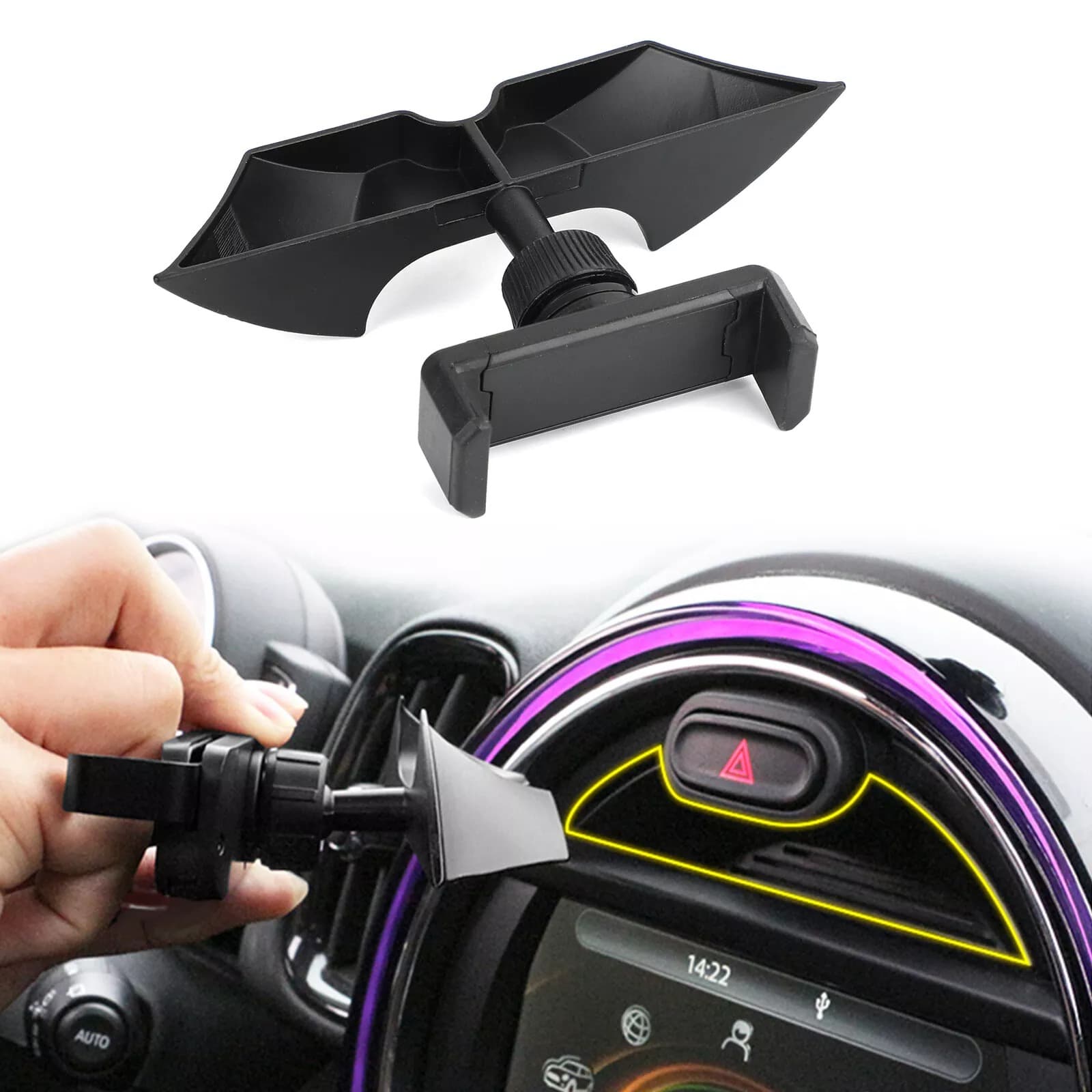 Metal Car Front Mount Phone St - огляд і ціна Car Accessories Uk