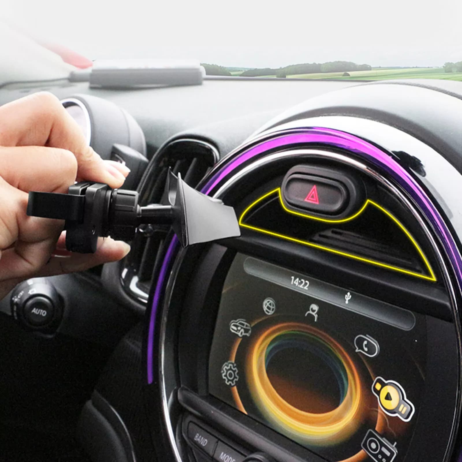 Metal Car Front Mount Phone St - огляд і ціна Car Accessories Uk