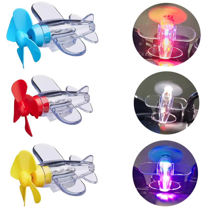 Wind Powered LED Airplane Orna - огляд і ціна Car Accessories Light