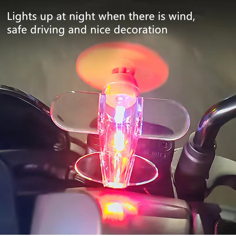 Wind Powered LED Airplane Orna - огляд і ціна Car Accessories Light